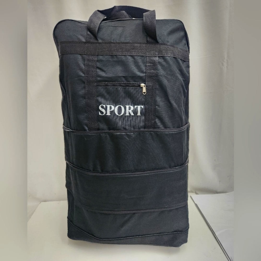 32" Expandable Rolling Duffle Bag Folding Wheeled Luggage Travel Suitcase 3Layer